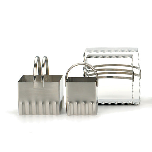 Endurance Square Biscuit Cutters Rippled Edge