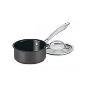 Green Gourmet Hard Anodized Nonstick Saucepan with Lid 1.5 Quart