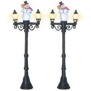Snowman Street Lights Set of 2