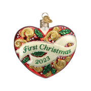 2023 Dated First Christmas Heart Ornament