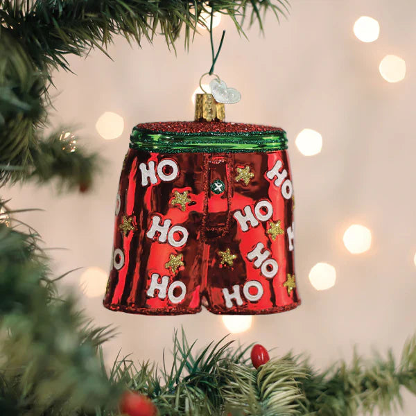 Holiday Boxer Shorts Ornament