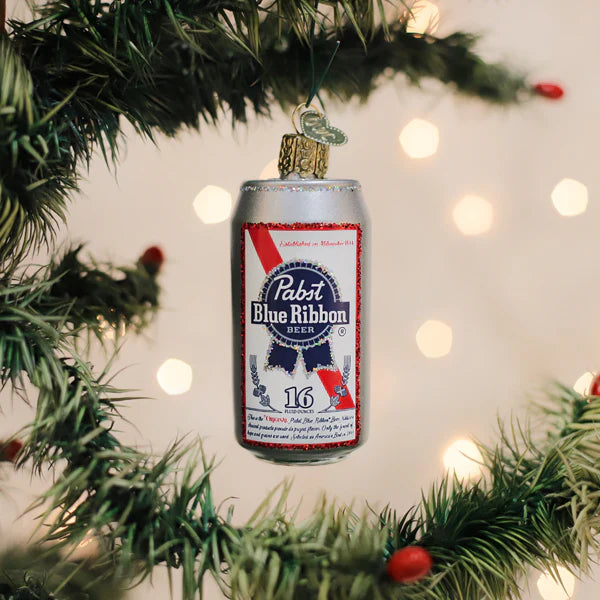 Pabst Blue Ribbon Beer Can Ornament
