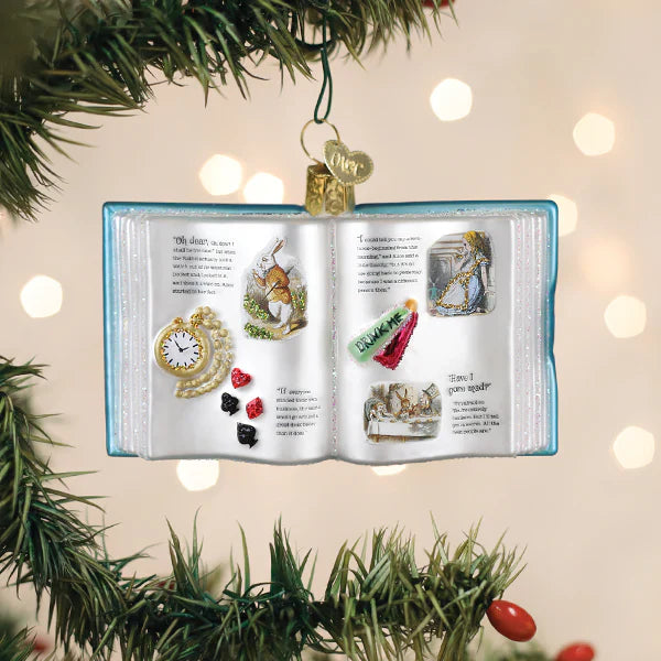 Alice's Adventures In Wonderland Book Ornament