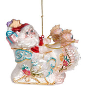 Santa on Seahorse Sleigh 4.5 Inches