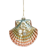 Clam Shell with Jewels Ornament