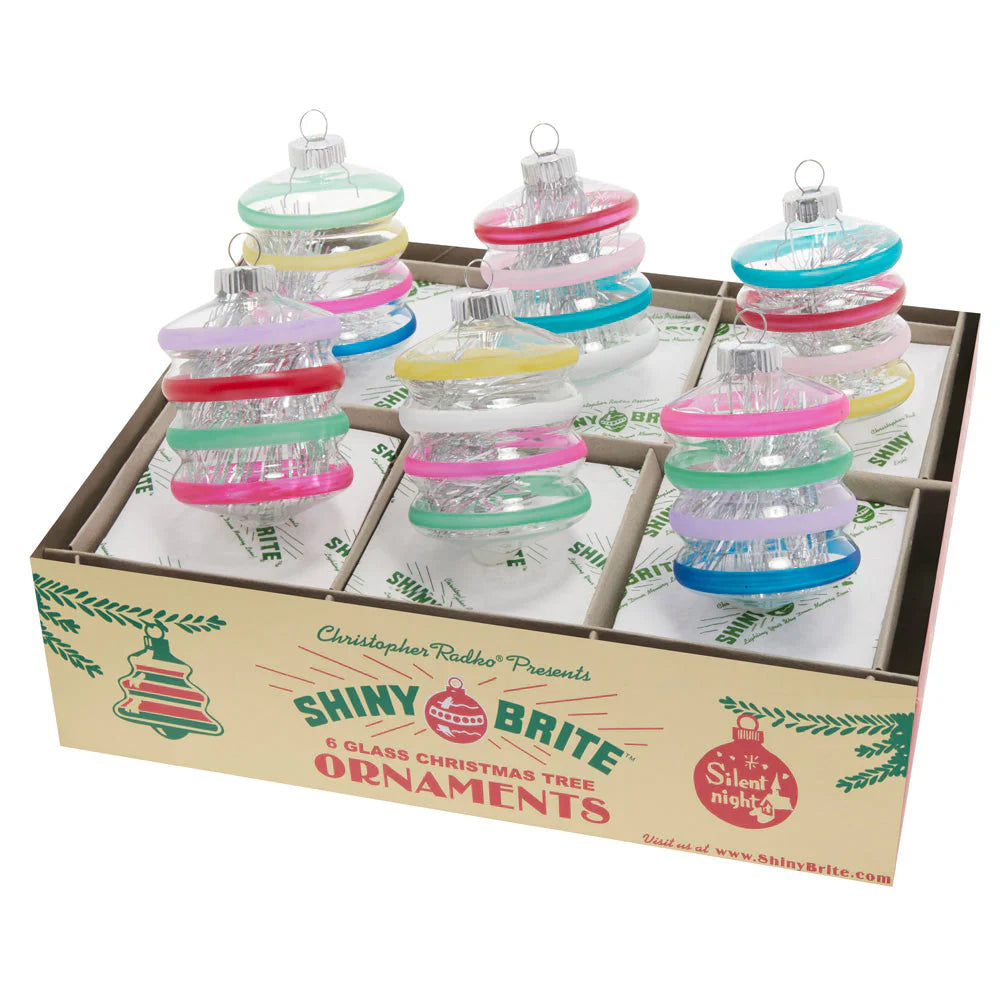 Vivid Vintage Decorated Lanterns 3.25" Set of 6