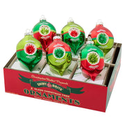 Holiday Splendor 3.25" Decorated Reflector Tulips Set of 6