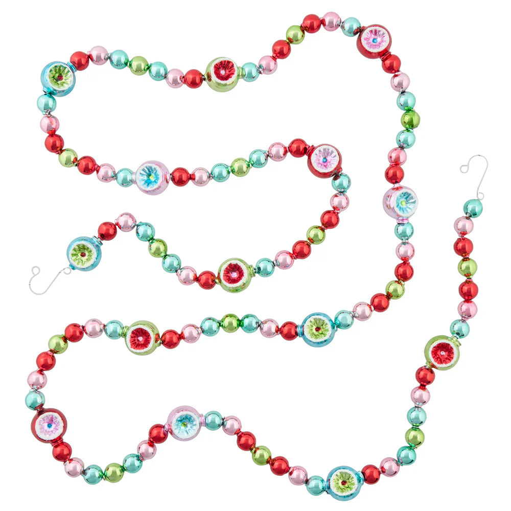 Festive Fete Ball and Reflector Garland 7 Feet Long