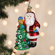 2025 Santa With Tree Ornament