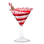 Peppermint Christmas Cocktail Ornament 6"