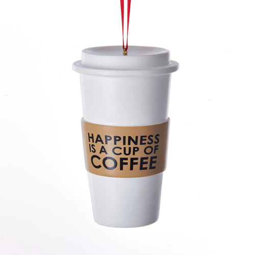 Coffee Cup Ornament 3.75"
