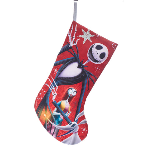 Nightmare Before Christmas Jack & Sally Stocking 19"