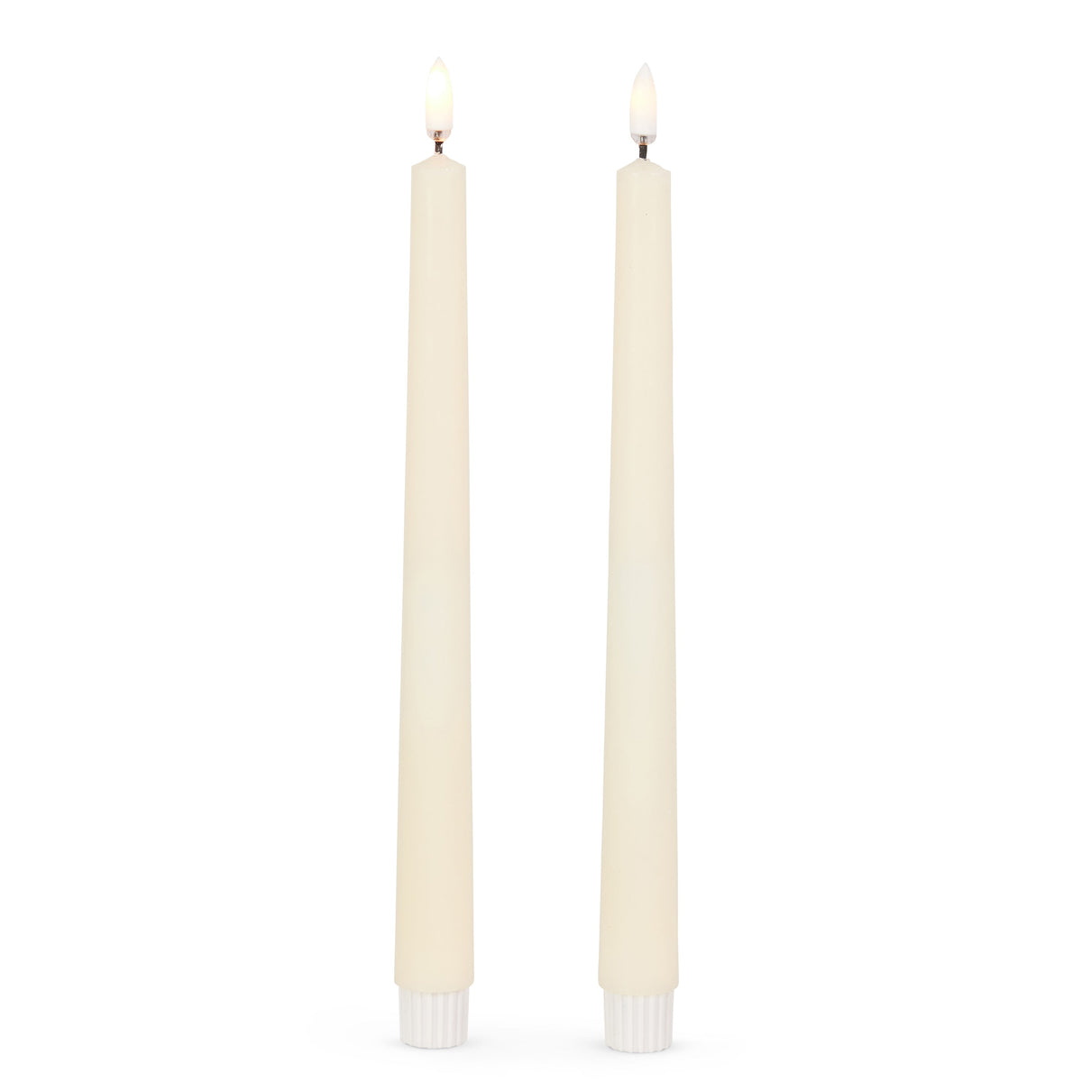 Ivory Taper Candle 10" Set of 2