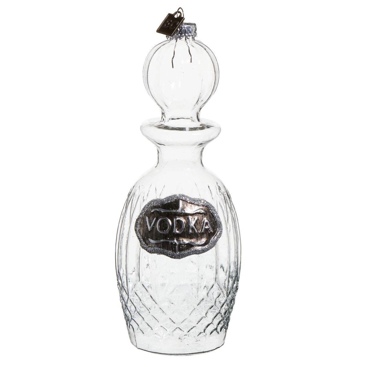 Grand Vodka Decanter Glass Ornament 7"