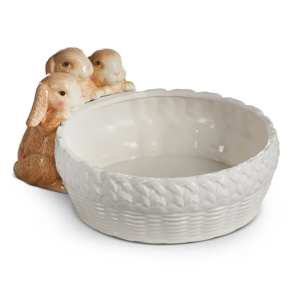 Weave Bunny Bowl 14"