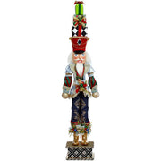 Nutcracker with Present Small 29.5 Inches