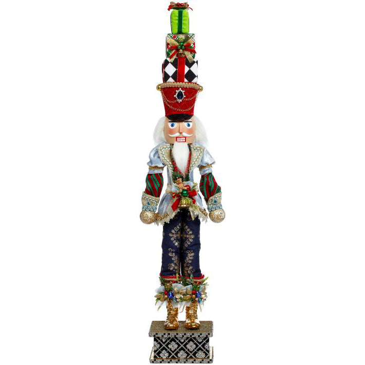 Nutcracker with Present Small 29.5 Inches