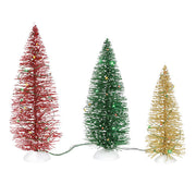 Lit Holiday Pines