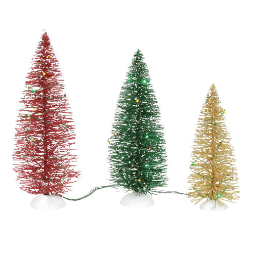 Lit Holiday Pines