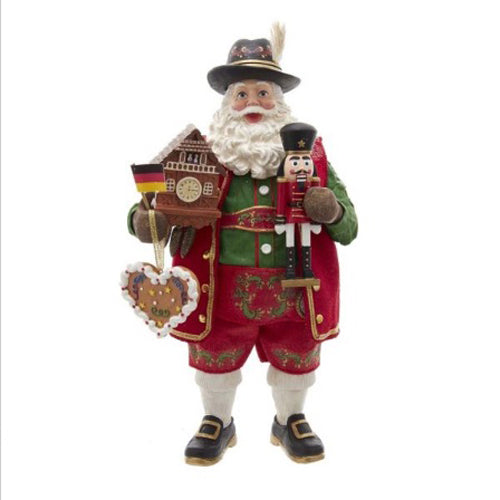 Musical German Santa 11"