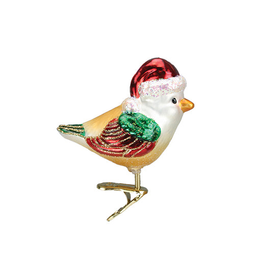 Santa Bird Ornament