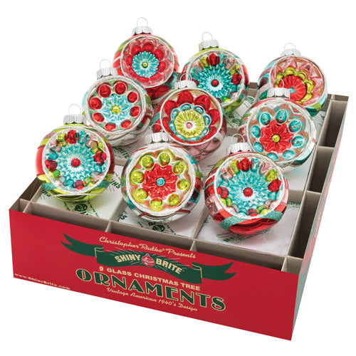 Festive Fete Reflector Rounds 2.5" Set of 9