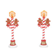 Gingerbread Street Lights Set of 2