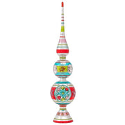 Festive Fete Finial Tree Topper & Stand with Reflectors 13"