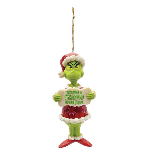 Beware a Grinch Ornament