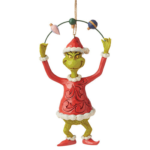 Grinch Juggling Ornaments Ornament