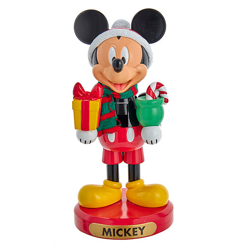 Mickey Mouse with Present Nutcracker 10"
