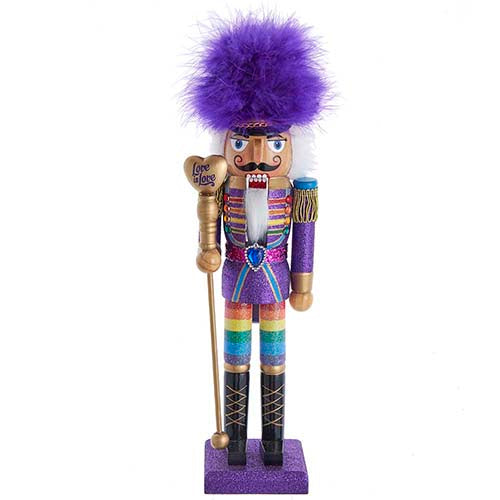 Rainbow Wooden Nutcracker 15"