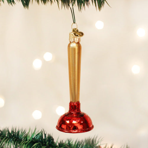 Toilet Plunger Ornament