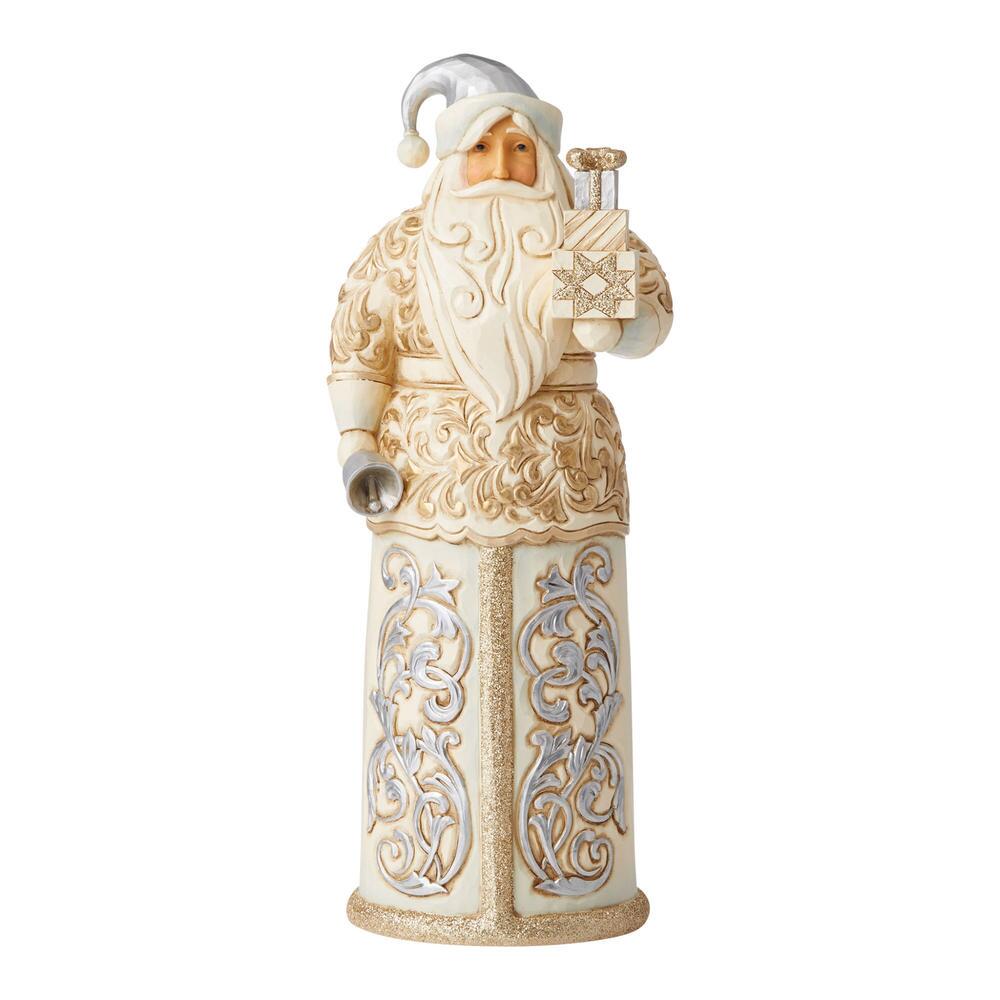 Smile And The Season Sparkles Holiday Lustre Santa with Bell