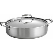 Tri-Ply 18/10 Stainless Steel Braiser with Lid 6 Quart