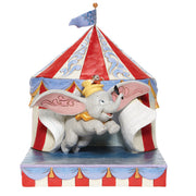 Over the Big Top Dumbo Flying out of Tent Scene