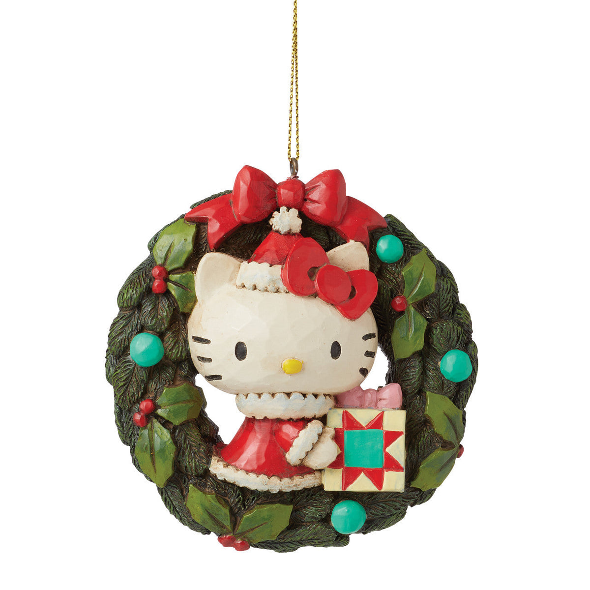 Hello Kitty in Wreath Ornament