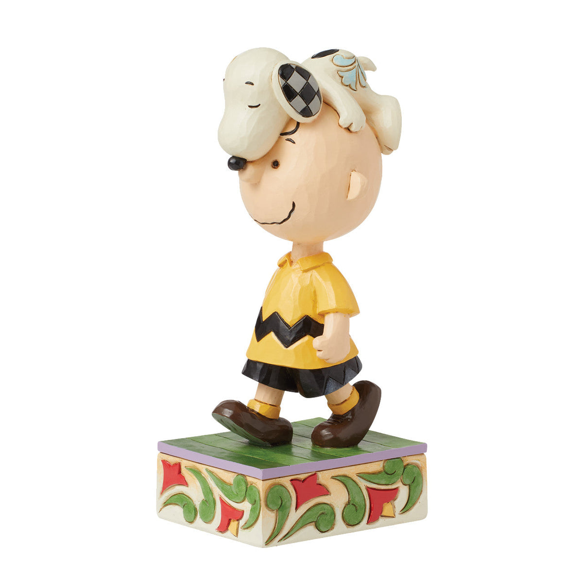 Head Honcho Snoopy on Charlie Brown's Head