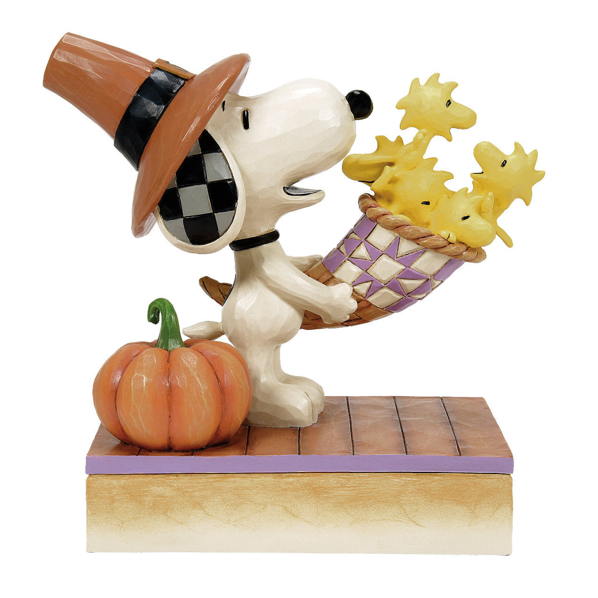 Snoopy with Cornucopia of Woodstocks