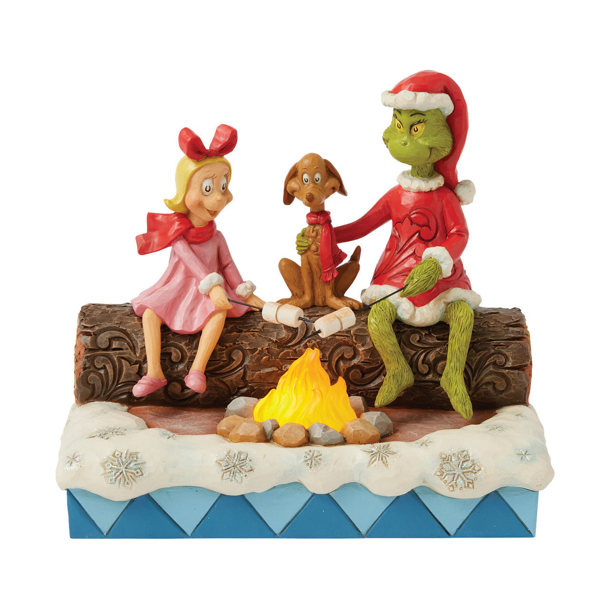 Grinch, Max, Cindy Roasting Marshmallows