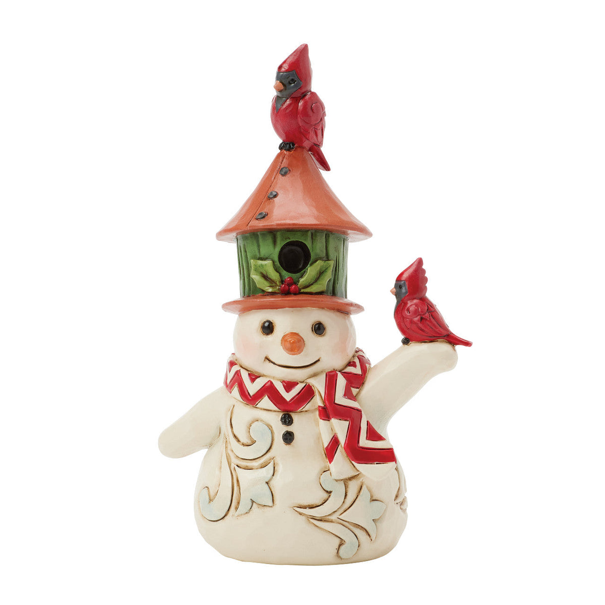 Snowman with Birdhouse Hat Mini