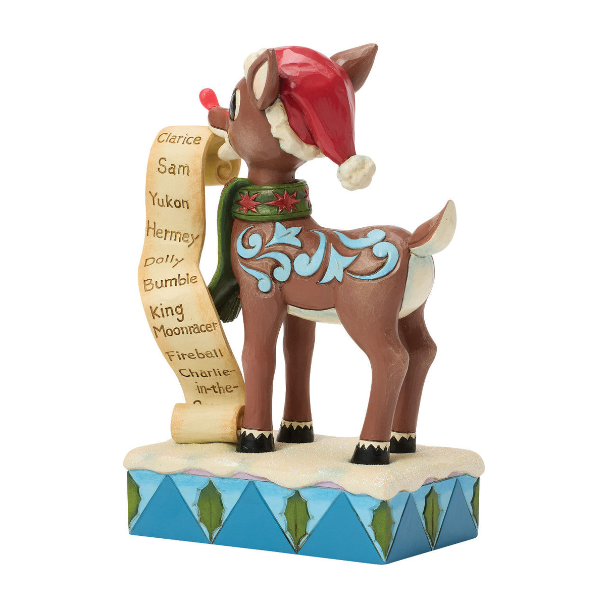 Rudolph with List in Mouth