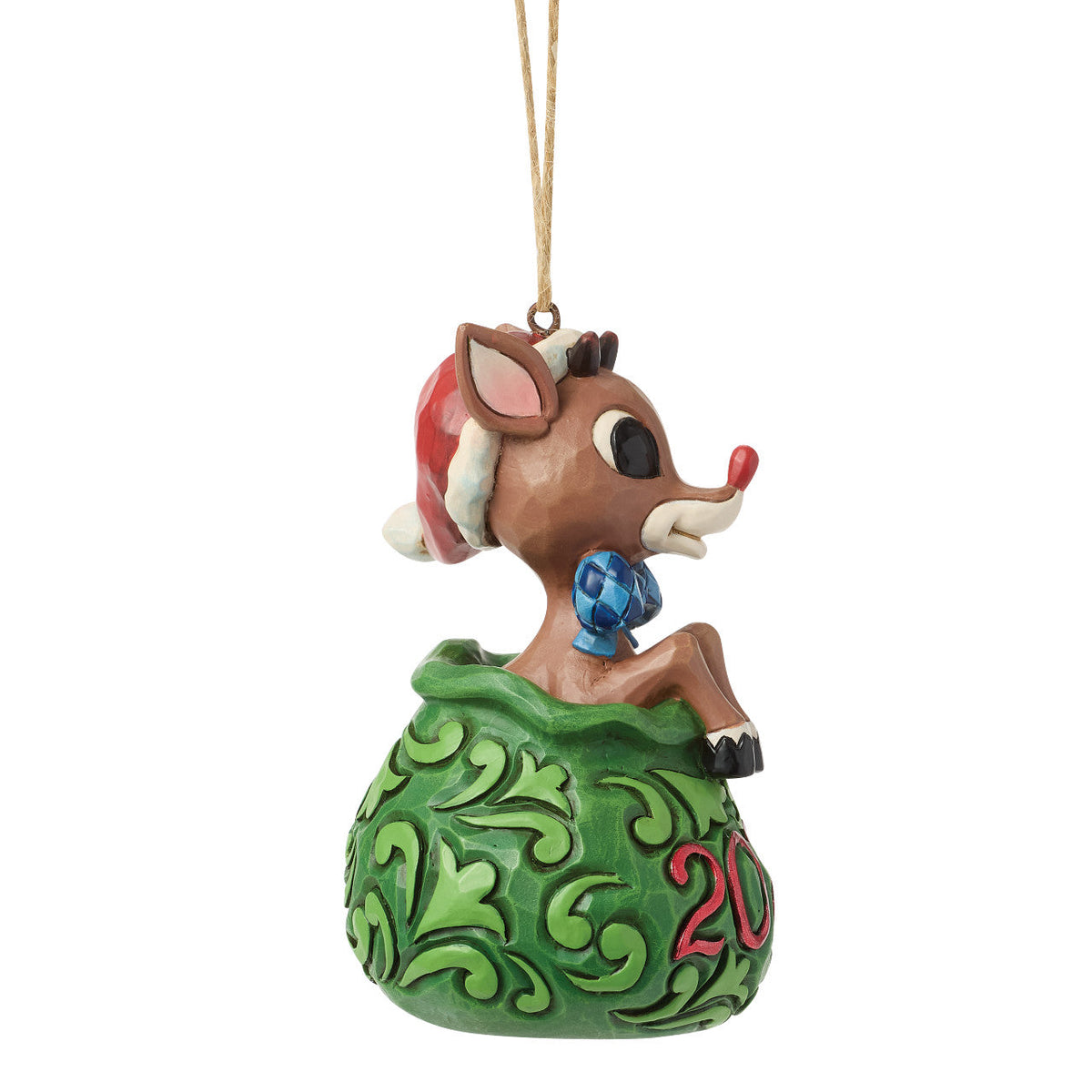Dated 2026 Rudolph in Toy Bag Ornament