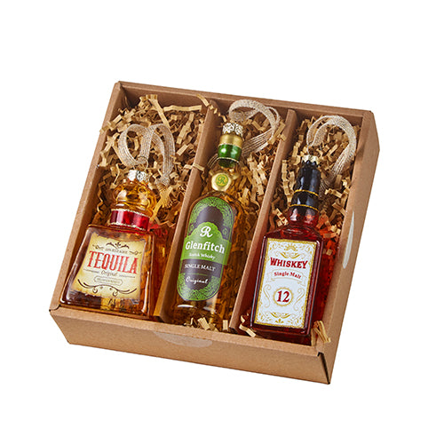 Box of Spirits Ornaments 6.25" Set of 3