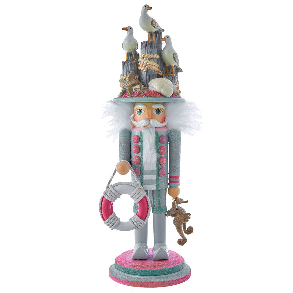 Hollywood Seagull Coastal Nutcracker 18"