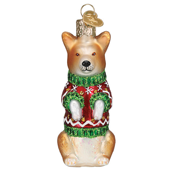 Christmas Corgi Ornament