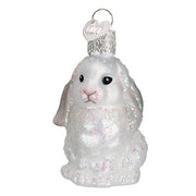 White Baby Bunny Ornament