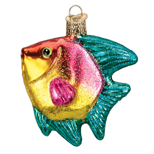 Pink & Yellow Tropical Angelfish Ornament