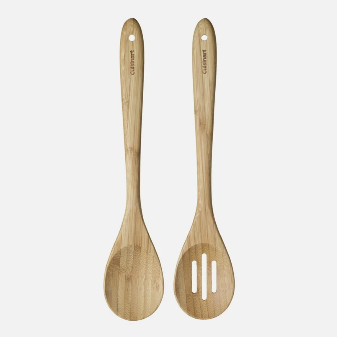 Bamboo Salad Spoons Set of 2 Solid & Slotted