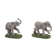 Zoological Garden Elephant Set of 2